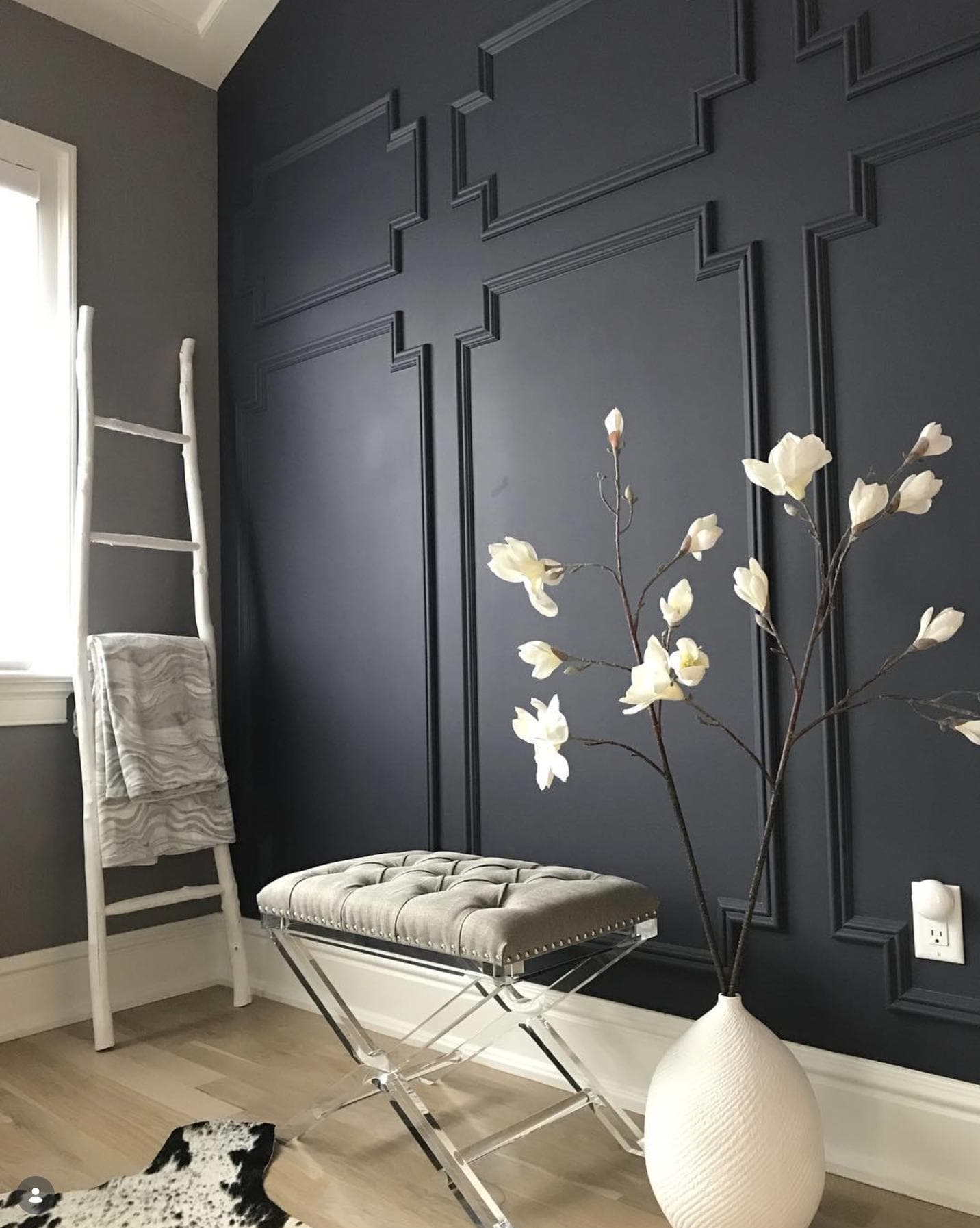 Navy Accent Wall